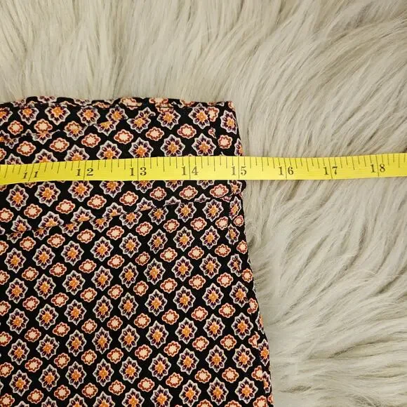 SKYE’S THE LIMIT Slim Fit Ankle Dress Pants Size 10 Boho Floral Office Wear Art - Picture 9 of 10